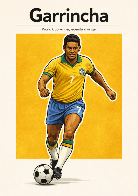 Garrincha | Mini Poster Sticker
