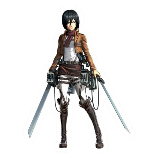 Mikasa Ackerman Attack on Titan Sticker 6 | Anime Warrior Premium Sticker