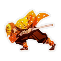 Zenitsu Agatsuma 07 | Premium Anime Sticker | Demon Slayer Edition