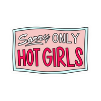 Pink Sticker 82 | Women Pink Barbie Lady | Aesthetic Girl Power Premium Sticker