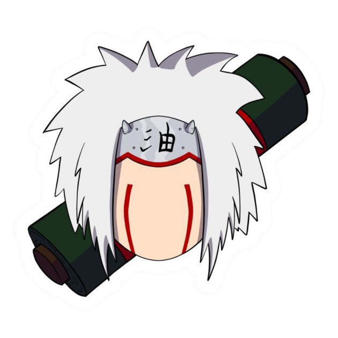 Jiraiya Naruto Sticker | Anime Premium Sticker