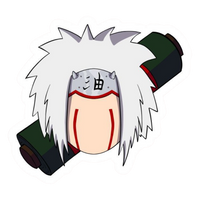 Jiraiya Naruto Sticker | Anime Premium Sticker