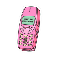 Pink Sticker 87 | Women Pink Barbie Lady | Aesthetic Girl Power Premium Sticker