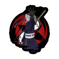 Obito Uchiha Naruto Sticker 2 | Legendary Uchiha Premium Sticker