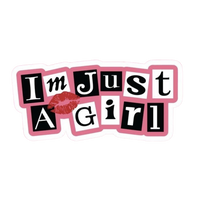 Pink Sticker 89 | Women Pink Barbie Lady | Aesthetic Girl Power Premium Sticker