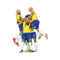 FC Brazil 19 | Brazil Football Sticker | Football sticker