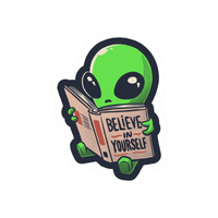 Alien | Space Mystery Premium Sticker | UFO & Aliens