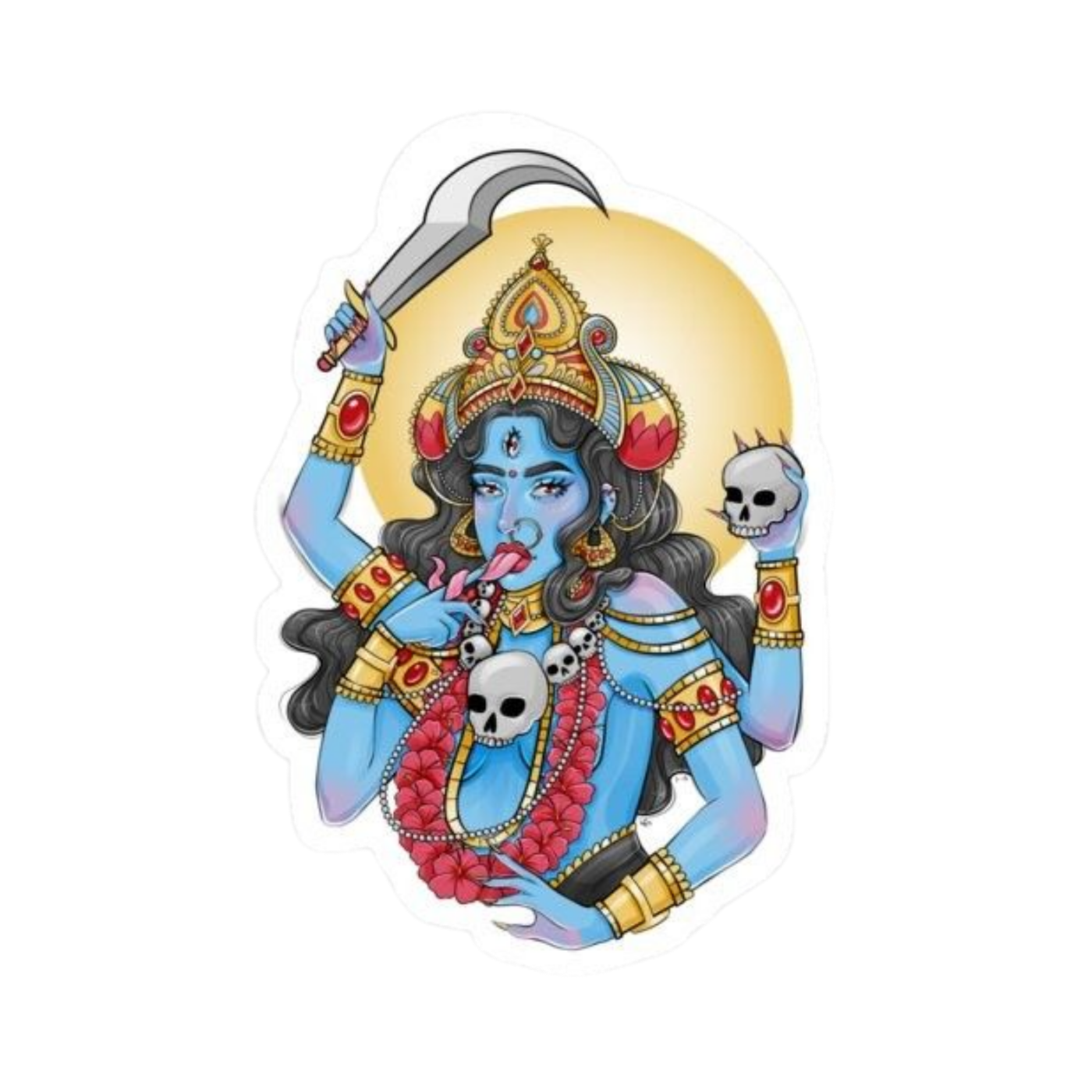 Kali | Hinduism | Religious Sticker | Spiritual Premium Sticker