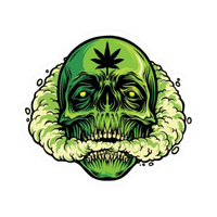 Skull Hemp sticker