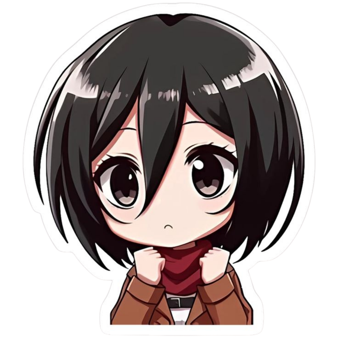 Mikasa Ackerman Attack on Titan Sticker 7 | Anime Warrior Premium Sticker