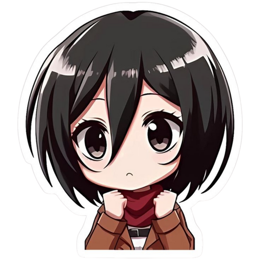 Mikasa Ackerman Attack on Titan Sticker 7 | Anime Warrior Premium Sticker