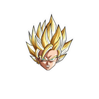 Son Goku Head Dragon Ball Z Anime stickers