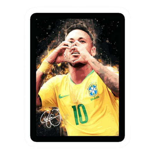 Neymar Jr 8 | Football Player Premium Sticker