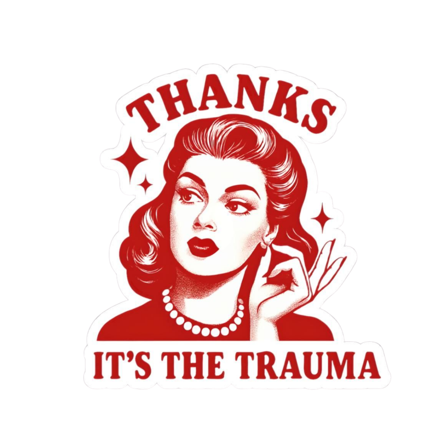 Thanks | Bold & Savage Premium Sticker | Attitude Stickers