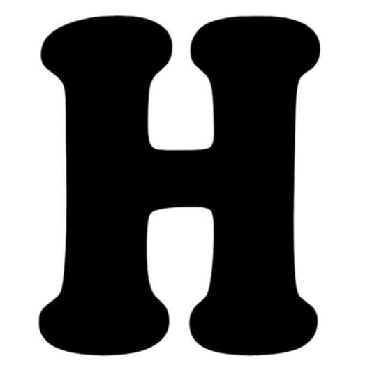 Letter H English Alphabet Sticker | Educational A-Z Sticker | StickerBD