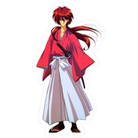 Rurouni Kenshin Anime Sticker 7 | Himura Kenshin Aesthetic Samurai Premium Sticker