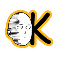 OK One Punch Man Anime Sticker