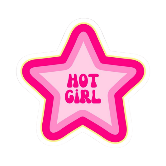 Pink Sticker 91 | Women Pink Barbie Lady | Aesthetic Girl Power Premium Sticker