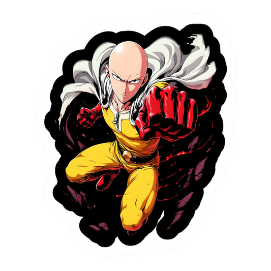 Saitama Punch One Punch Man Anime Sticker