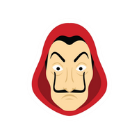 Hall of Money Heist | Money Heist Premium Sticker | TV Series