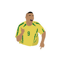 Ronaldo 9 | Brazil Football Sticker | Football Team