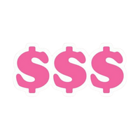 Pink Sticker 95 | Women Pink Barbie Lady | Aesthetic Girl Power Premium Sticker