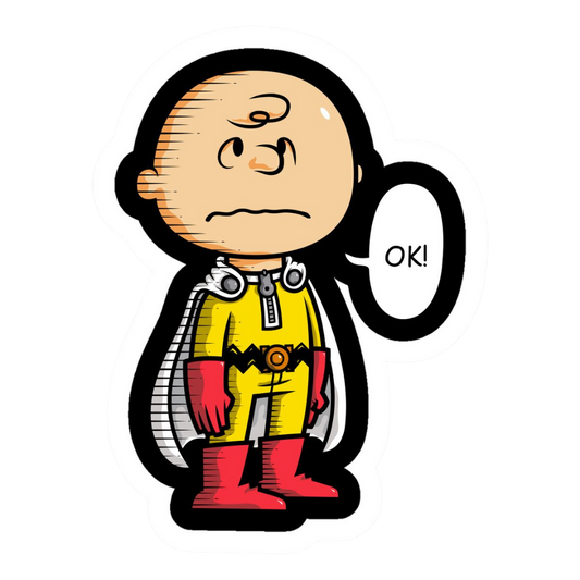 Saitama Smuff One Punch Man Anime Sticker
