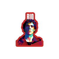 Rio | Money Heist Premium Sticker | TV Series