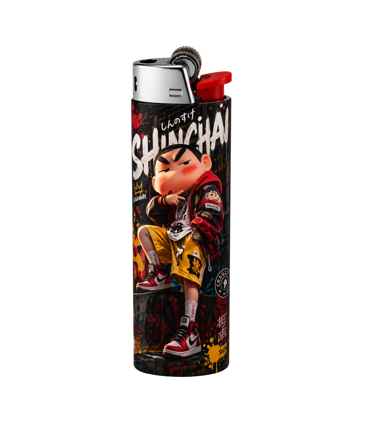 Shinchan Lighter – Bold Aesthetic Refillable Pocket Lighter | StickerBD