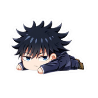 Megumi Fushiguro Jujutsu Kaisen Anime Sticker #2 | StickerBD