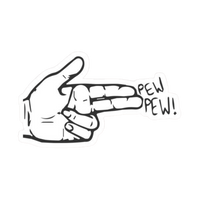 Guns & Booms 12 | Guns & Booms Premium Sticker | Action Graphics