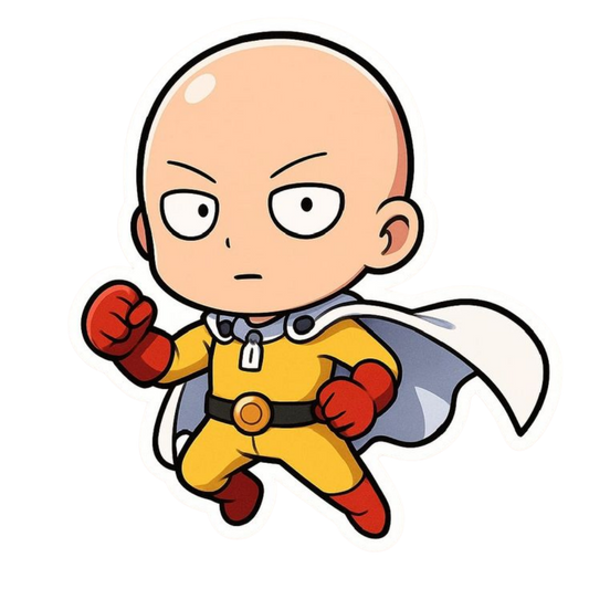 Saitama Chibi One Punch Man Anime Sticker
