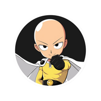 Saitama Cute One Punch Man Anime Sticker