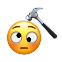 Curious Emoji 9 | Cute Funny Smiley Die-Cut Sticker | StickerBD