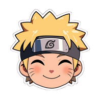 Naruto Uzumaki Anime Sticker 9 | Ninja Premium Sticker