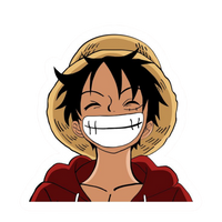 Monkey D Luffy One Piece Sticker 9 | Straw Hat Pirate Premium Sticker