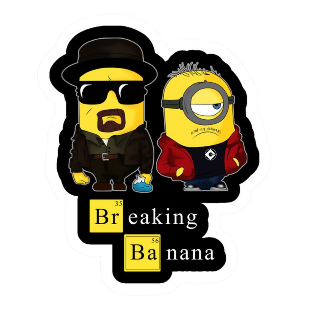 Breaking Banana Heisenberg Sticker