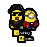 Breaking Banana Heisenberg Sticker