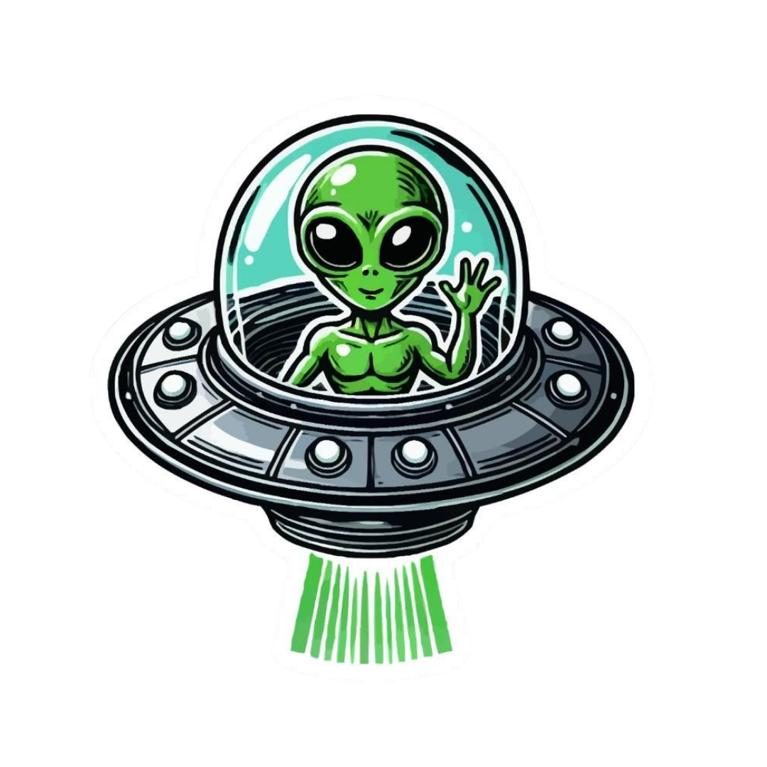 Alien 2 | Space Mystery Premium Sticker | UFO & Aliens