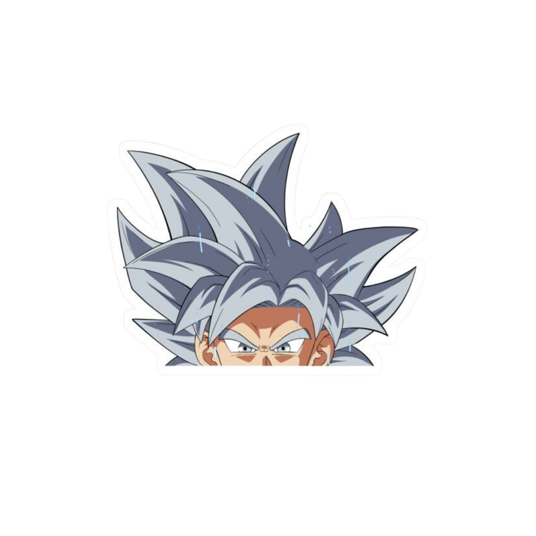 Son Goku Super Saiyan White Dragon Ball Z Anime stickers