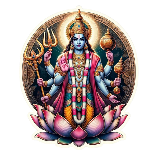 Lord Bishnu | Om, Gods, Mantras & Spritual Symbols | StickerBD