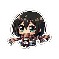 Mikasa Ackerman Attack on Titan Sticker 8 | Anime Warrior Premium Sticker