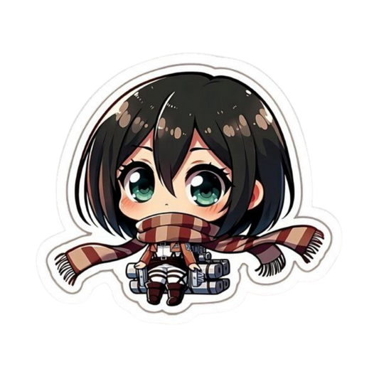 Mikasa Ackerman Attack on Titan Sticker 8 | Anime Warrior Premium Sticker