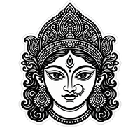 Durga Ma 6 | Om, Gods, Mantras & Spritual Symbols | StickerBD