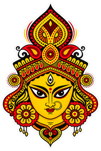 Ma Durga 7 | Om, Gods, Mantras & Spritual Symbols | StickerBD