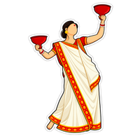 Durga Dance 2 | Om, Gods, Mantras & Spritual Symbols | StickerBD