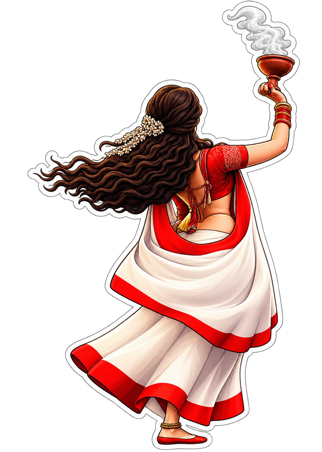Durga Dance 3 | Om, Gods, Mantras & Spritual Symbols | StickerBD