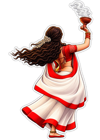Durga Dance 3 | Om, Gods, Mantras & Spritual Symbols | StickerBD
