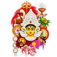Durga Ma 9 | Om, Gods, Mantras & Spritual Symbols | StickerBD