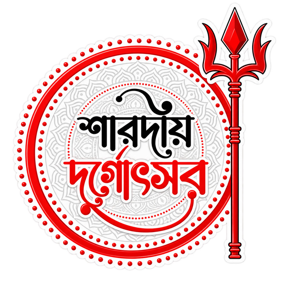 Durga Greetings | Om, Gods, Mantras & Spritual Symbols | StickerBD